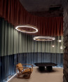adamlamp sun chandelier ring 145 white gold / 120 gold led light interior 360 design budapest