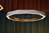 adamlamp sun chandeleir ring 145 led light white gold circle of light 