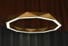 adamlamp sun chandelier ring 120 gold led light circle light fixture 360 budapest design exhibition interior 