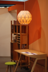 Wood Veneer Light Ball 45 - Lámpara colgante de madera elegante