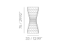 adamlamp wave table floor light 76 size