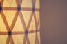 Wood Veneer Light Cylinder 33 - Lámpara de madera hecha a mano