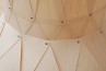 Wood Veneer Light Open 55 - Lámpara Colgante de Madera para Dormitorio