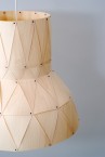 Wood Veneer Light Open 55 - Lámpara Elegante de Madera de Arce