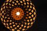 Bamboo Light Hexagonal Beehive 50 Lámpara de bambú con estructura hexagonal
