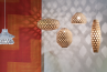 Adamlamp Bamboo Light Hexagonal Lámpara de bambú para decoración ecológica