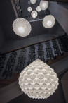 Adamlamp geometric ceiling light installation casati hotel budapest lobby lighting 