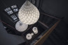 Adamlamp geometric ceiling light installation casati hotel budapest lobby lighting 