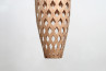 Bamboo Light Hexagonal Cigar 105, lámpara de bambú hecha a mano con diseño único y elegante