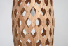 Bamboo Light Hexagonal Cigar 105, elegante lámpara de bambú colgante con patrón hexagonal