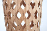 Bamboo Light Hexagonal Cigar 105, lámpara colgante de bambú sostenible para decoración elegante