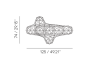 Adamlamp Cloud Light 125 suspended light size 