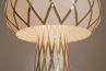 Diamond Grid Floor Light Gold 160 Golden Grid geometric floor lamp