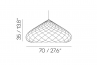 Adamlamp Diamond Grid Light 70 dimensions