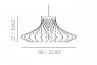 Adamlamp Dome Flat 58 Pendant Light, size, 