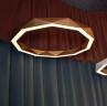 adamlamp sun chandelier ring 120 gold led light circle light fixture 360 budapest design exhibition interior 