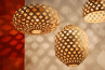 Bamboo Light Hexagonal Ellipse 75, lámpara de bambú de diseño hexagonal, ecológica y elegante