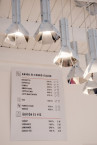 Adamlamp Hexagon Chrome Pendant Light White interior
