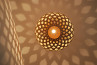 Bamboo Light Hexagonal Beehive 50 Lámpara de bambú colgante hecha a mano