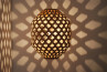 Bamboo Light Hexagonal Beehive 50 Lámpara de bambú inspirada en la naturaleza