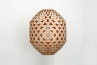 Bamboo Light Hexagonal Beehive 50 Lámpara de bambú de madera natural