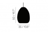 Adamlamp Ellipse Es5 Pendant Light size 