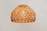 Bamboo Light Hexagonal Beehive 50 Half – iluminación de madera con estructura geométrica
