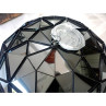 Adamlamp sun chandelier 140 Gold High Gloss Black large dome fixtures