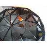 Adamlamp sun chandelier 140 Gold High Gloss Black large dome fixtures
