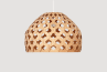 Bamboo Light Hexagonal Beehive 50 Half – lámpara colgante moderna para comedor