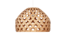 Bamboo Light Hexagonal Beehive 50 Half – iluminación ecológica de madera natural