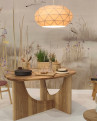 Wood Veneer Ellipse 75 lámpara colgante madera Budapest