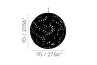Adamlamp Lattice Light Ball 70 Chrome