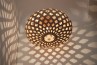 Bamboo Light Hexagonal Ellipse 75, lámpara de bambú con patrón hexagonal, diseño sostenible