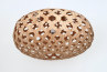 Bamboo Light Hexagonal Ellipse 75, lámpara de bambú suspendida, diseño natural y moderno