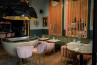 Adamlamp sun chandelier 140 Gold High Gloss Black large dome fixtures sophisto champagne bar budapest