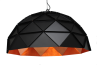 Adamlamp Sun Chandelier Copper 100 Large Suspended Light, Matte Black finish, Triangles system,  Adamlamp Sun Chandelier Copper 100 Matte Black finish, Large Suspended Light, Copper Inside, Triangles,  Adamlamp Sun Chandelier Copper 100 Matte Black finish