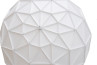 Sun Chandelier Gold 140, top view, white exterior surface, 