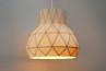 Wood Veneer Light Robust 60 - Lámpara de Madera Geométrica, Luz cálida y natural