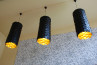 Adamlamp Custom Geometry Lights Yiddishe Mamma Mia Restaurant  