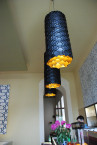 Adamlamp Custom Geometry Lights Yiddishe Mamma Mia Restaurant  