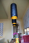 Adamlamp Custom Geometry Lights Yiddishe Mamma Mia Restaurant  