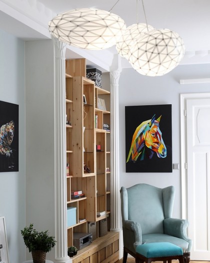 Stone Pendant Lights with Diffuse Lighting