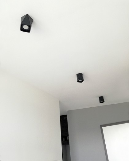 Geometric ceiling spot lights