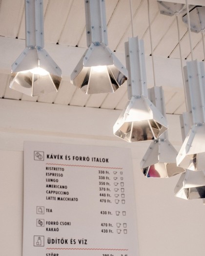 hexagon stainless steel pendant lights mirror inside powder coating white exterior finish   
