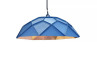 BLOOM Chandelier 80 lampada sospensione blu oro geometrica