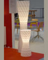 Wave Table Floor Light 76 struttura wave illuminata