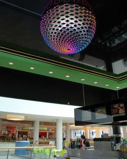 adamlamp led large orb half sphere light 100 cm diameter guru Allee