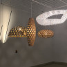 Bamboo Light Hexagonal Cigar 105 – moderne Bambuslampe Innenraum
