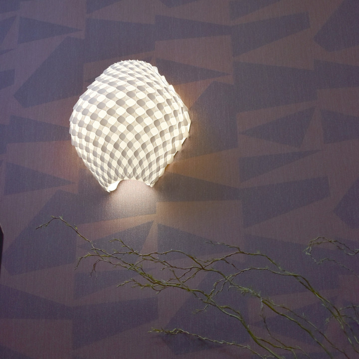 Adamlamp C1 Wall Light Custom design scone light, wall diffuse light, modern geomteric shape, classic form, polypropylene, 